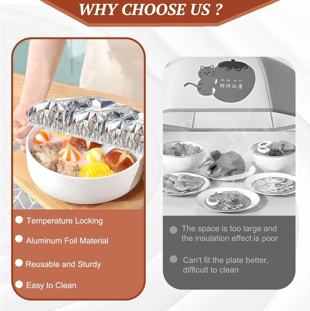 Insulated Aluminum Food Cover