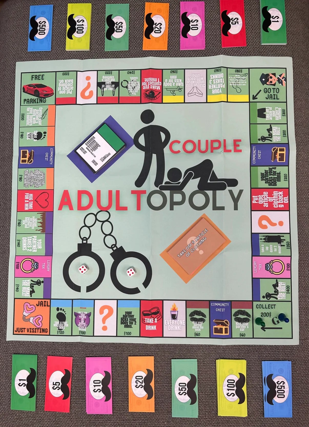 AdultTopoly™ Couples Game — The Game Night That Brings the Heat 🔥