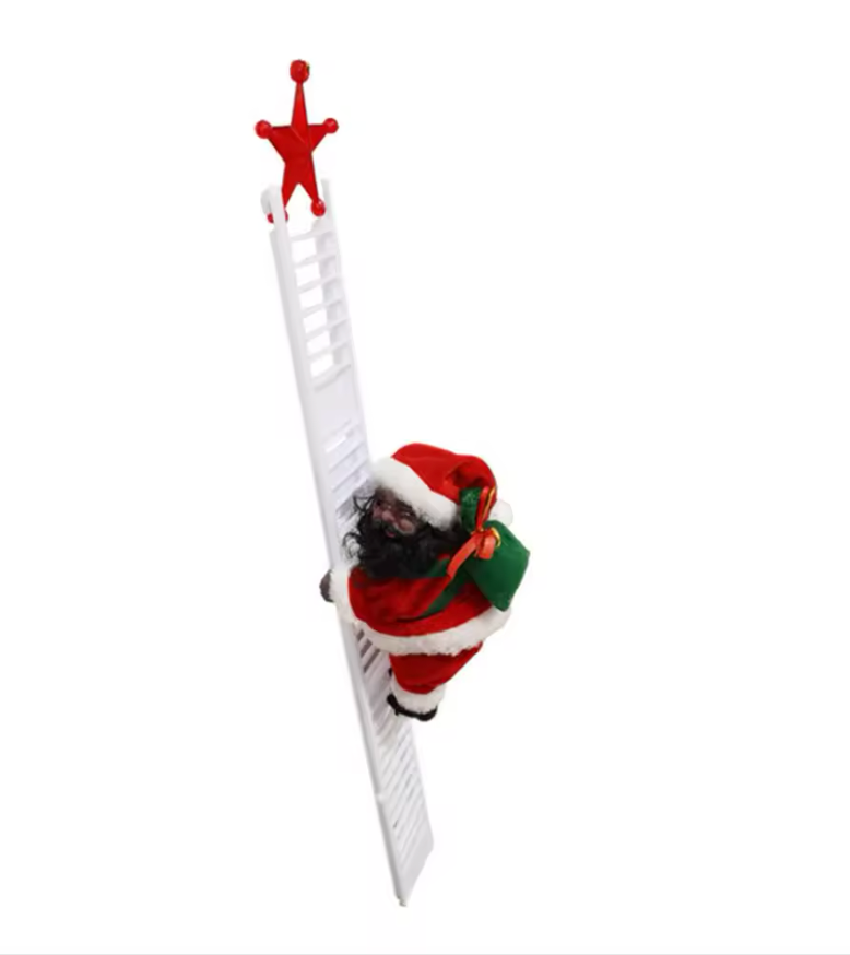 Climbing Santa Holiday Decor