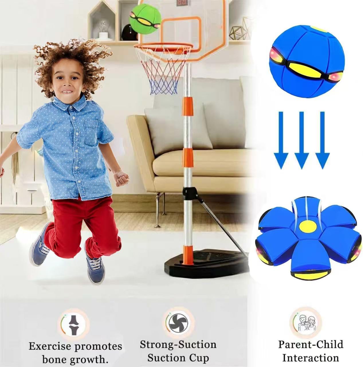 GlowBounce Magic Play Ball for Kids