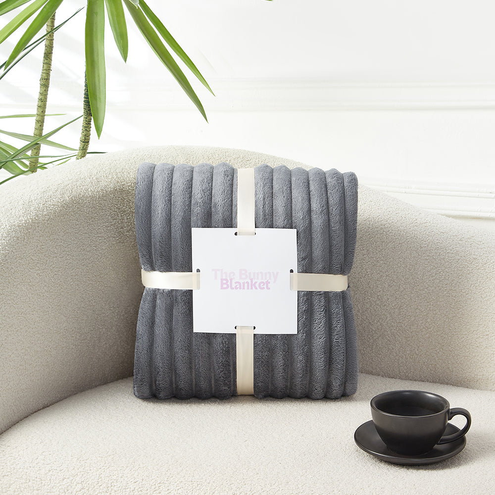 CloudSoft Bunny Cuddle Throw Blanket