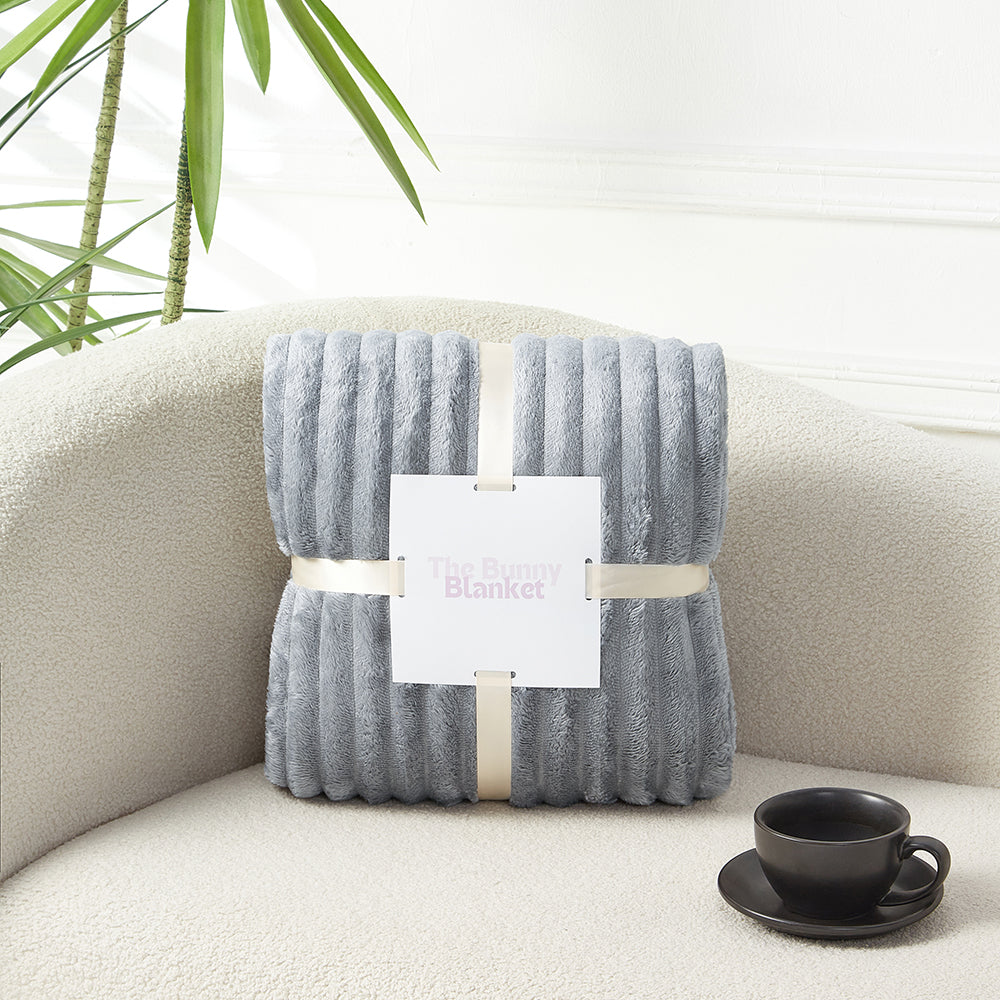 CloudSoft Bunny Cuddle Throw Blanket