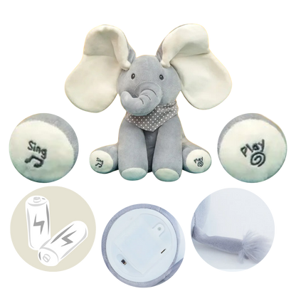 Charming Peekaboo Elephant