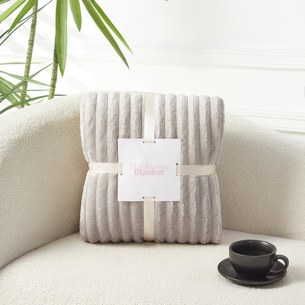 CloudSoft Bunny Cuddle Throw Blanket