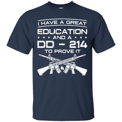 Proud Veteran DD214 Proof T-Shirt