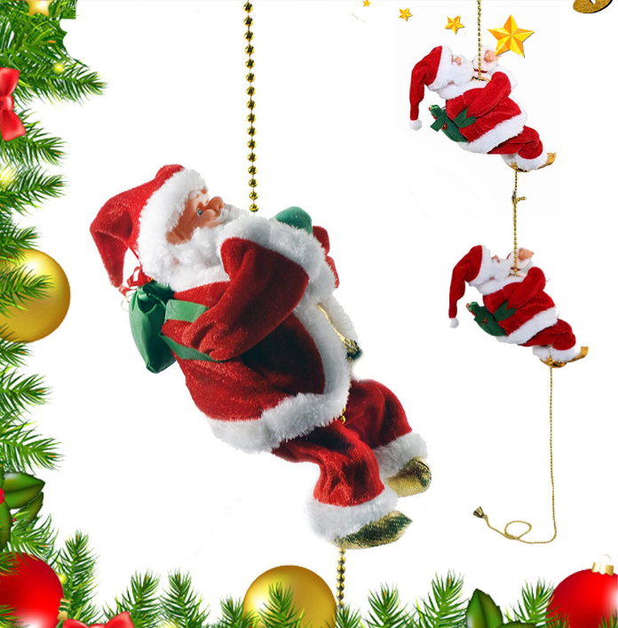 Santa’s Merry Climb – Musical Rope Decoration