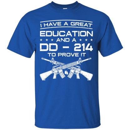 Proud Veteran DD214 Proof T-Shirt