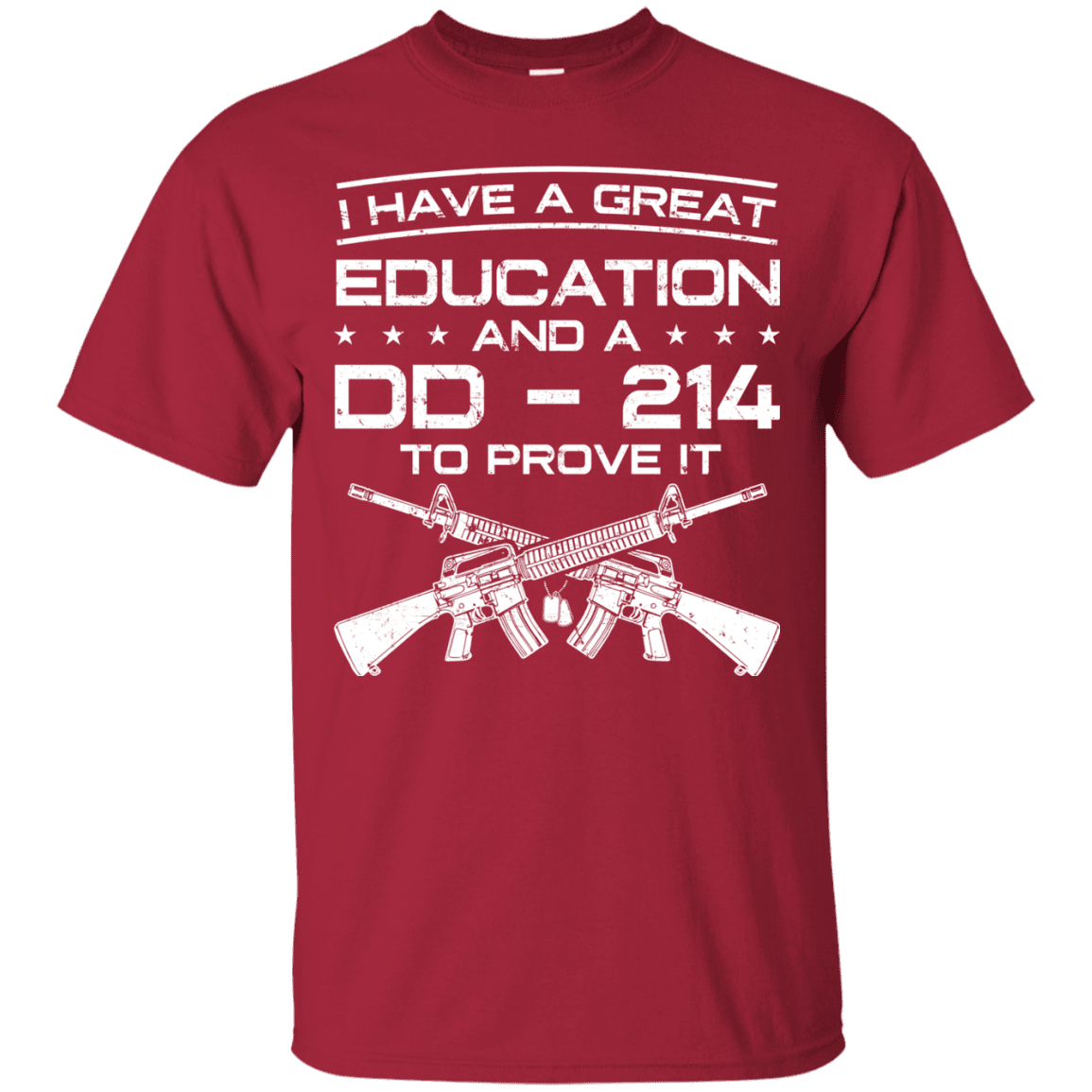 Proud Veteran DD214 Proof T-Shirt