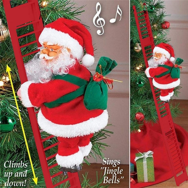 Climbing Santa Holiday Decor
