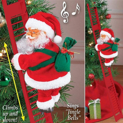 Climbing Santa Holiday Decor