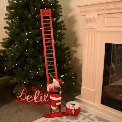 Climbing Santa Holiday Decor