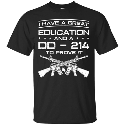 Proud Veteran DD214 Proof T-Shirt