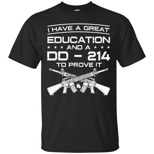 Proud Veteran DD214 Proof T-Shirt