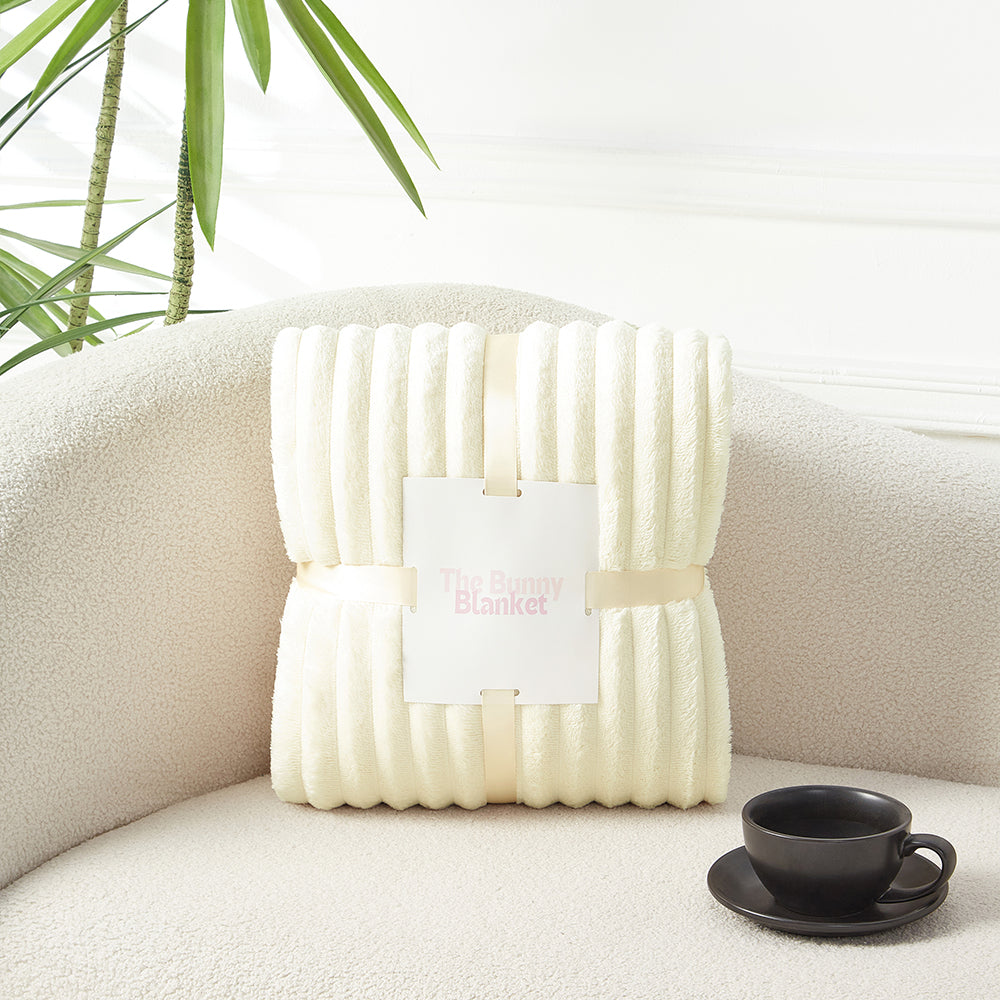 CloudSoft Bunny Cuddle Throw Blanket