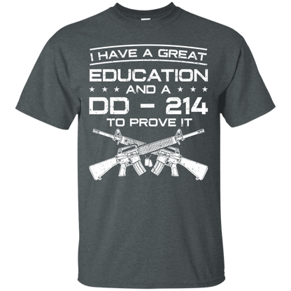 Proud Veteran DD214 Proof T-Shirt