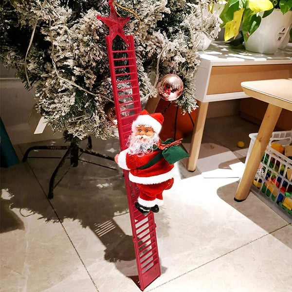 Climbing Santa Holiday Decor