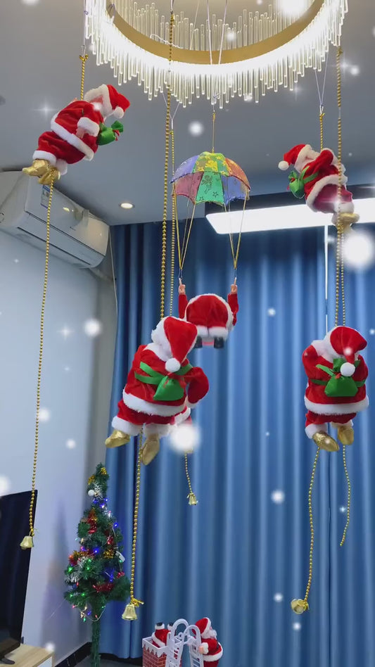 Santa’s Merry Climb – Musical Rope Decoration